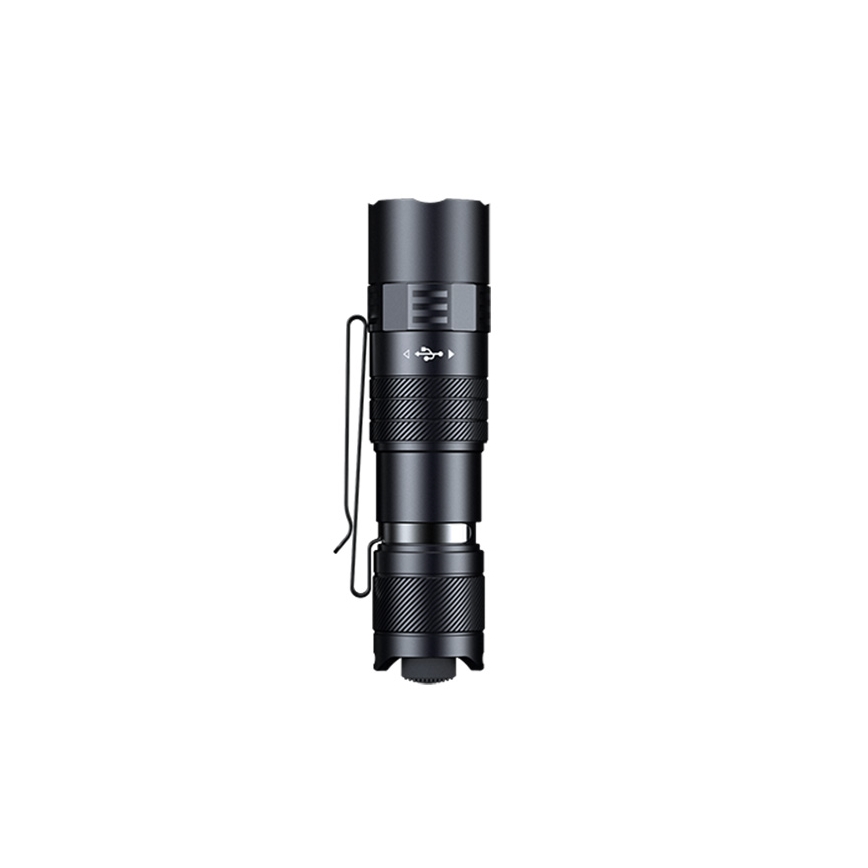 Fenix PD26RACE - Dimbare oplaadbare LED-zaklamp, LED/USB, 1600 mAh, IP68, 1300 lm, 556 h, zwart