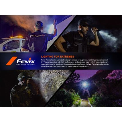 Fenix PD36RACE - LED Dimbare oplaadbare zaklamp LED/USB 5000 mAh IP68 3000 lm 63,45 h zwart