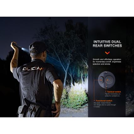 Fenix PD36RPRO - LED Tactische oplaadbare zaklamp LED/USB IP68 2800 lm 42 h 5000 mAh