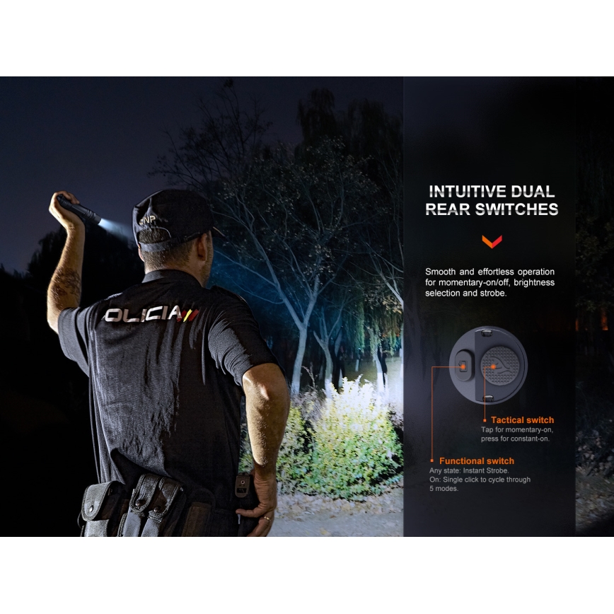 Fenix PD36RPRO - LED Tactische oplaadbare zaklamp LED/USB IP68 2800 lm 42 h 5000 mAh