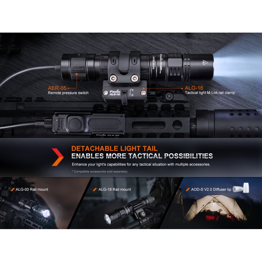 Fenix PD36RPRO - LED Tactische oplaadbare zaklamp LED/USB IP68 2800 lm 42 h 5000 mAh