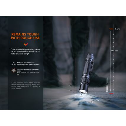 Fenix PD36RPRO - LED Tactische oplaadbare zaklamp LED/USB IP68 2800 lm 42 h 5000 mAh