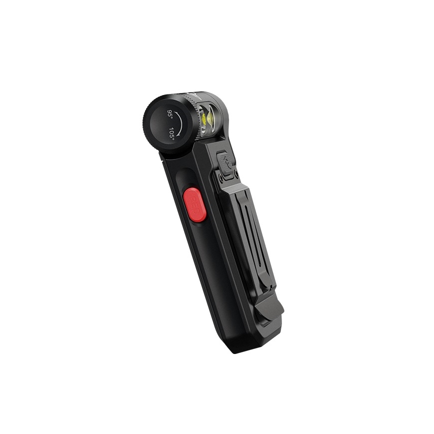 Fenix SW05RREDBLC - LED Dimbaar oplaadbaar zaklamp LED/USB IPX6 150 lm 49 h zwart