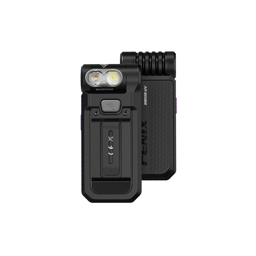 Fenix SW05RUVBLC - Dimbare oplaadbare LED-zaklamp LED/USB IPX6 150 lm 49 u 700 mAh zwart