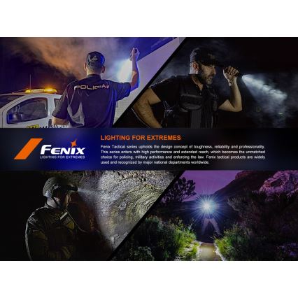 Fenix SW05RUVBLC - LED Dimbaar oplaadbaar zaklamp LED/USB IPX6 150 lm 49 h zwart