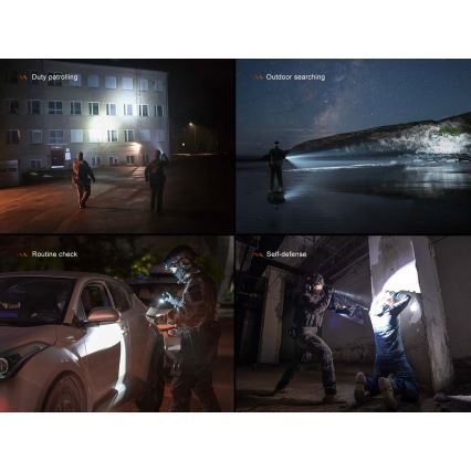 Fenix TK21RBLK - LED dimbare oplaadbare zaklamp LED/USB 6000 mAh IP68 3600 lm 72,5 h zwart
