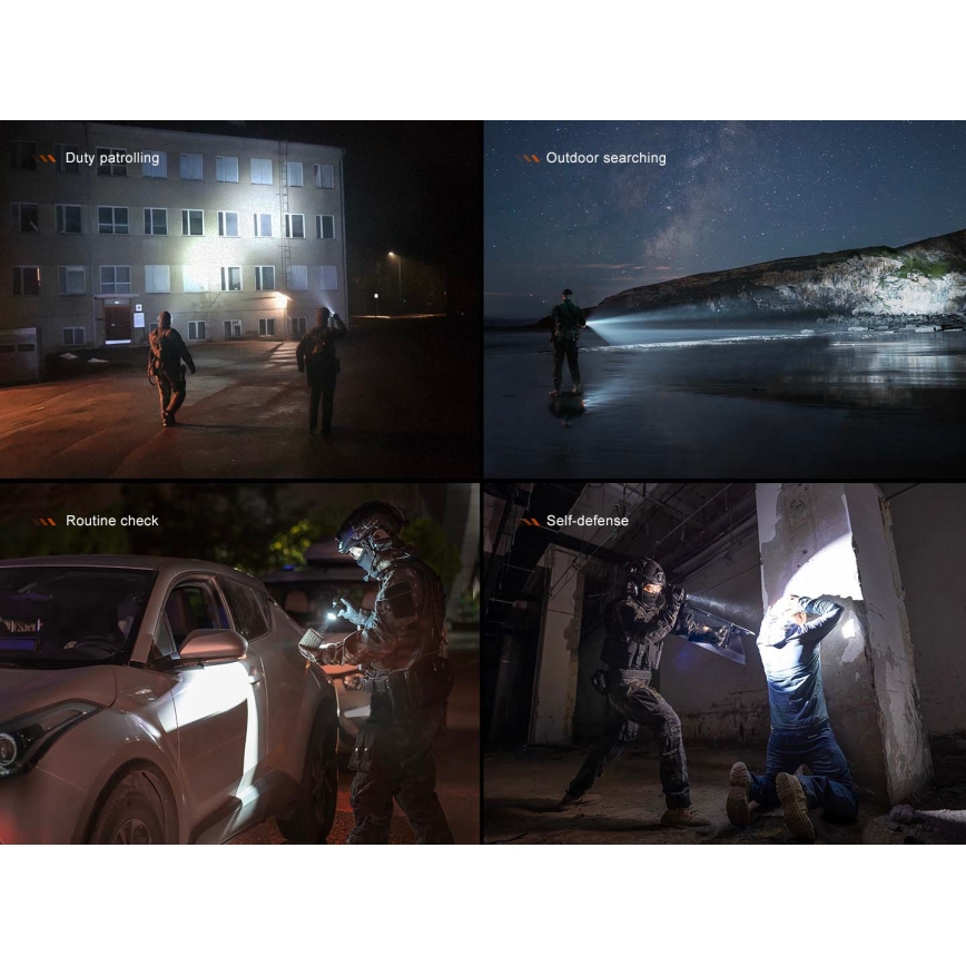 Fenix TK21RBLK - LED dimbare oplaadbare zaklamp LED/USB 6000 mAh IP68 3600 lm 72,5 h zwart