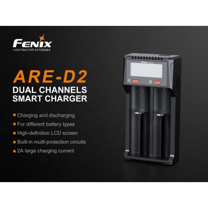 Fenix ​​FENARED2 - Acculader 2xLi-ion/AAA/AA/C 5V