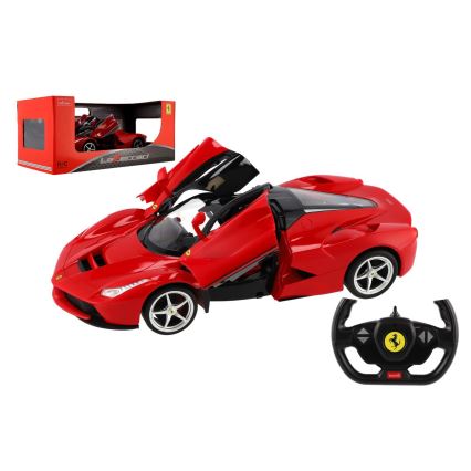 Ferrari LaFerrari RASTAR RC-auto met afstandsbediening — 5xAA + 2xAA batterijen, rood