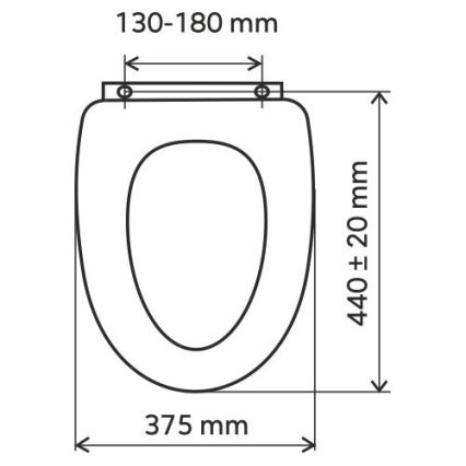 FERRO - SoftClose-toiletbril MDF/wit