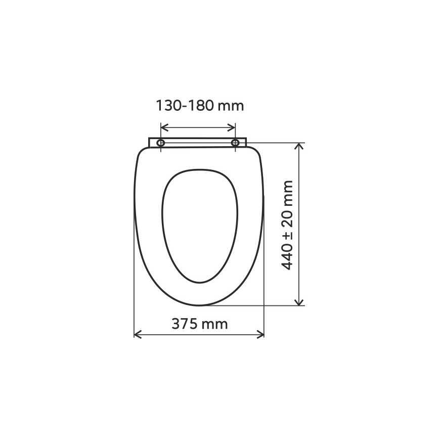 FERRO - SoftClose-toiletbril MDF/wit