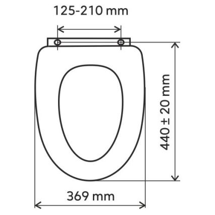 FERRO - Toiletbril SoftClose duroplast/wit