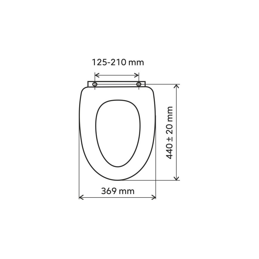 FERRO - Toiletbril SoftClose duroplast/zwart
