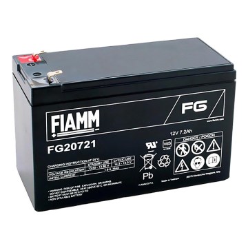 Fiamm FG20721 - Lood-zuur accu 12V/7,2Ah/faston 4,7mm