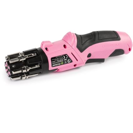 Fieldmann - accuschroevendraaier 3,6V 1300 mAh roze