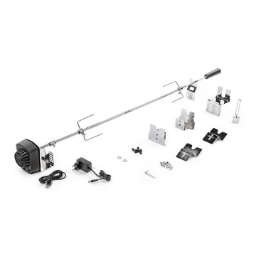 Fieldmann - Draaispies met 230V-motor, roestvrij staal