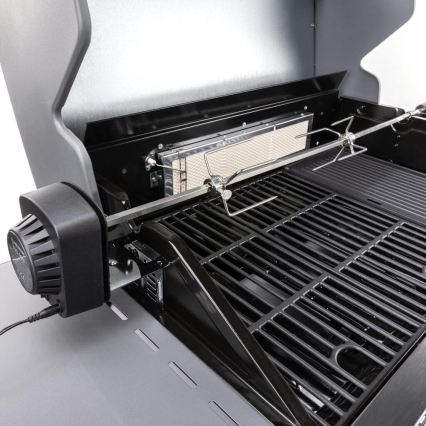 Fieldmann - Draaispies met 230V-motor, roestvrij staal