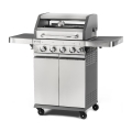 Fieldmann - Gasbarbecue met 5 branders, matte chromen afwerking