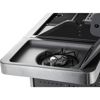 Fieldmann - Gasbarbecue met 5 branders, matte chromen afwerking