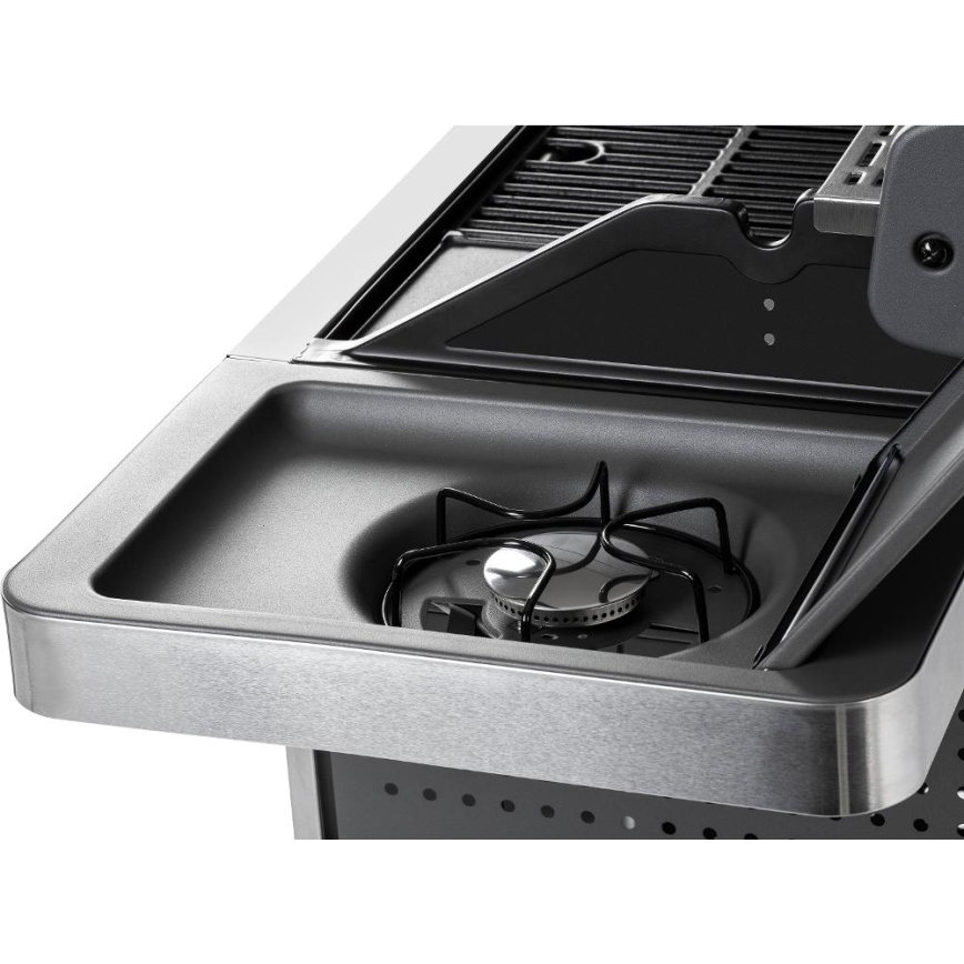 Fieldmann - Gasbarbecue met 5 branders, matte chromen afwerking