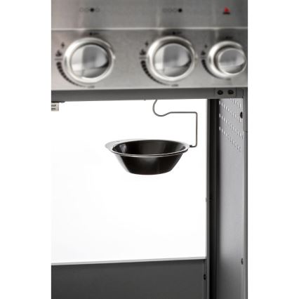 Fieldmann - Gasbarbecue met 5 branders, matte chromen afwerking