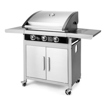 Fieldmann - Gasgrill 3-flammig matchrom