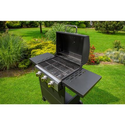 Fieldmann - Gasgrill 3x brander zwart