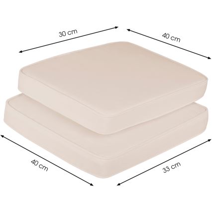 Fieldmann - Set kussens voor de balkonset créme