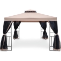 Fieldmann - Tuinprieel 3x3 m beige/zwart