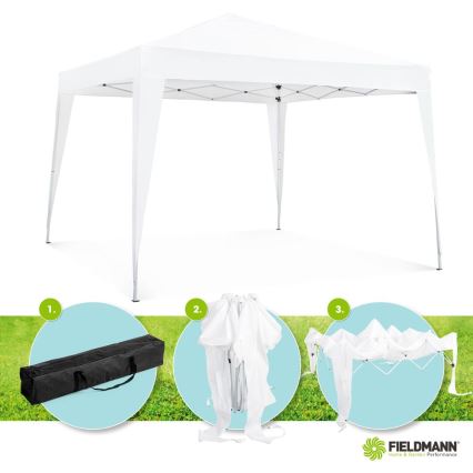 Fieldmann - Tuinprieel 3x3 m wit