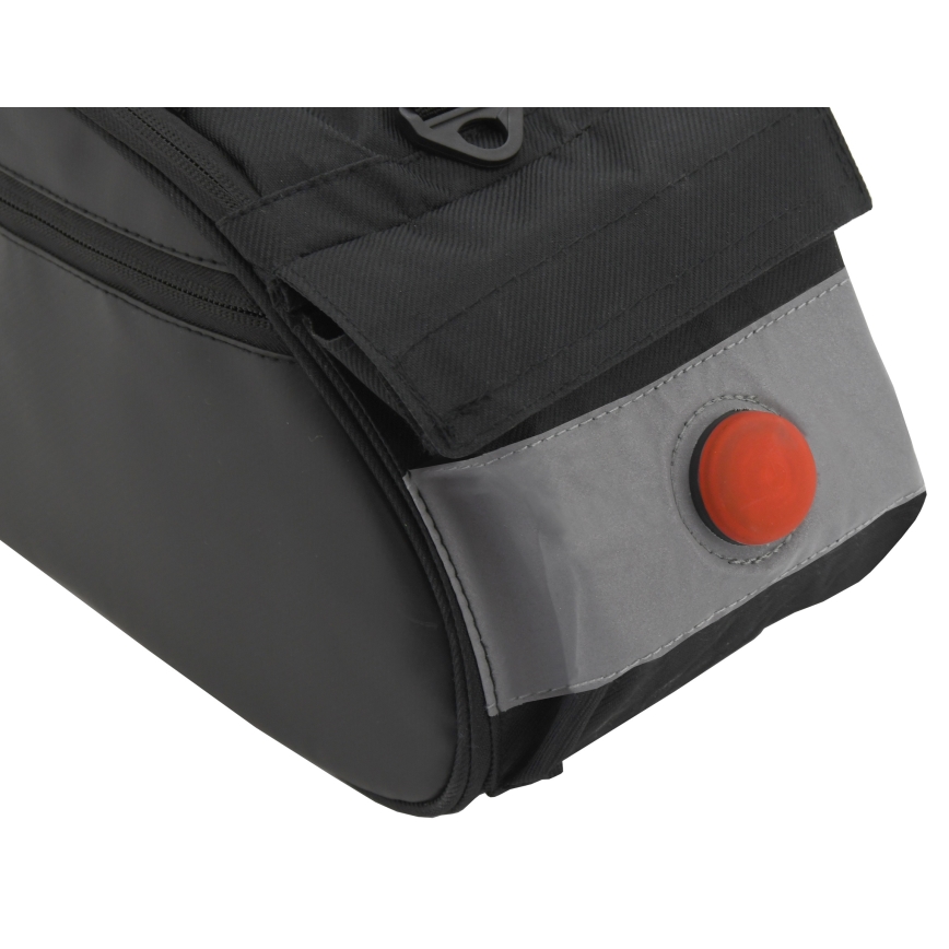 Fietstas voor bagagedrager 11 l met LED-achterlicht 2xCR2032