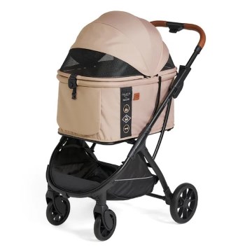 Fikago - Kinderwagen voor honden en katten AGILE HUGGY beige