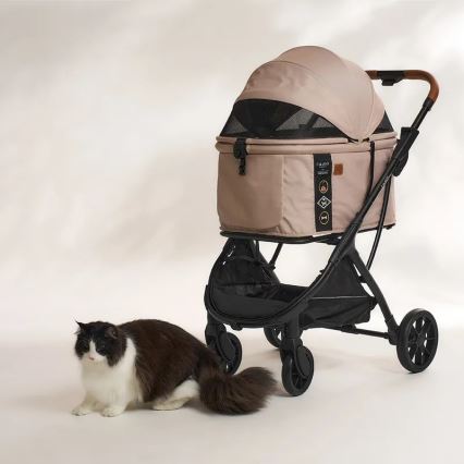 Fikago - Kinderwagen voor honden en katten AGILE HUGGY beige