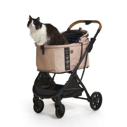 Fikago - Kinderwagen voor honden en katten AGILE HUGGY beige