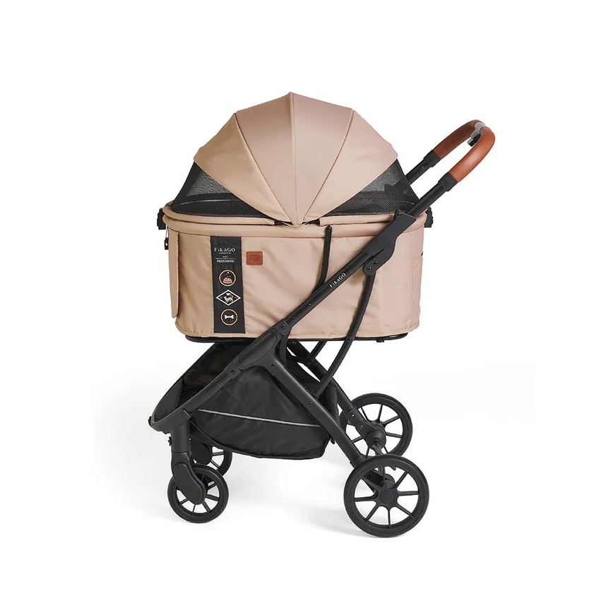 Fikago - Kinderwagen voor honden en katten AGILE HUGGY beige