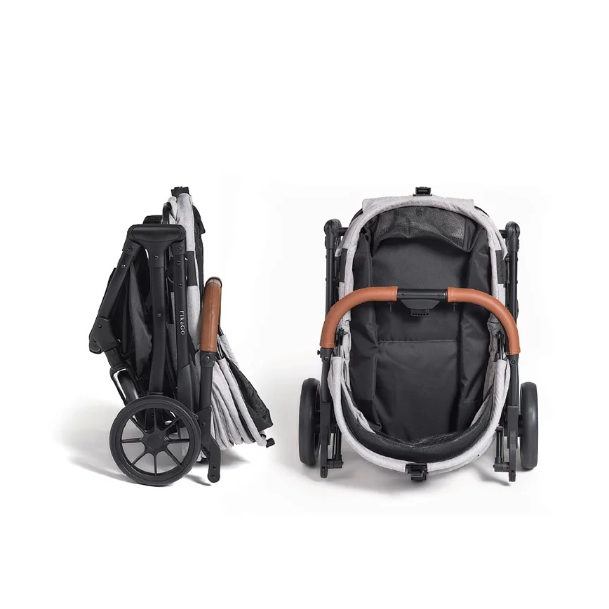 Fikago - Kinderwagen voor honden en katten AGILE HUGGY beige