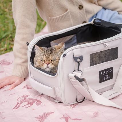 Fikago - Reisdraagtas voor honden en katten TRUFFLE Artic Bloem