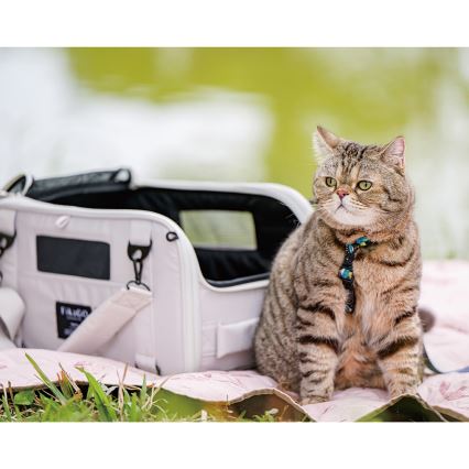 Fikago - Reisdraagtas voor honden en katten TRUFFLE Artic Bloem