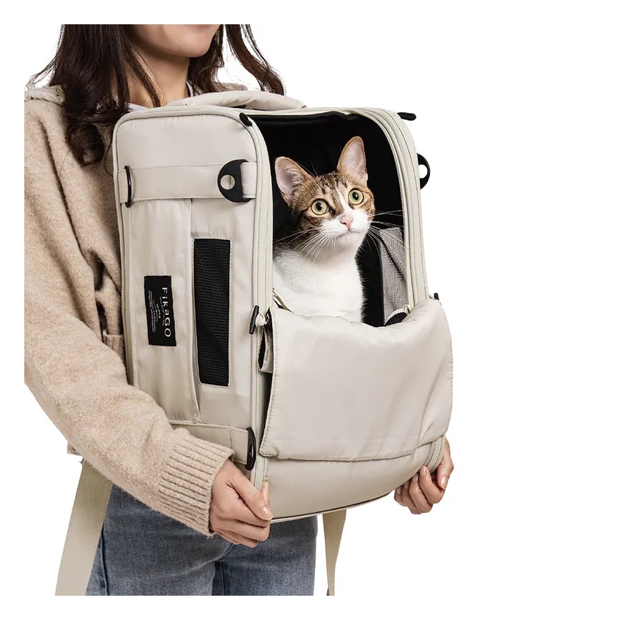 Fikago - Reisdraagtas voor honden en katten TRUFFLE Artic Bloem