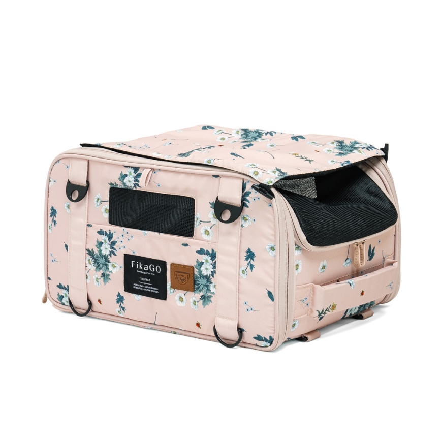 Fikago - Reisdraagtas voor honden en katten TRUFFLE Artic Bloem