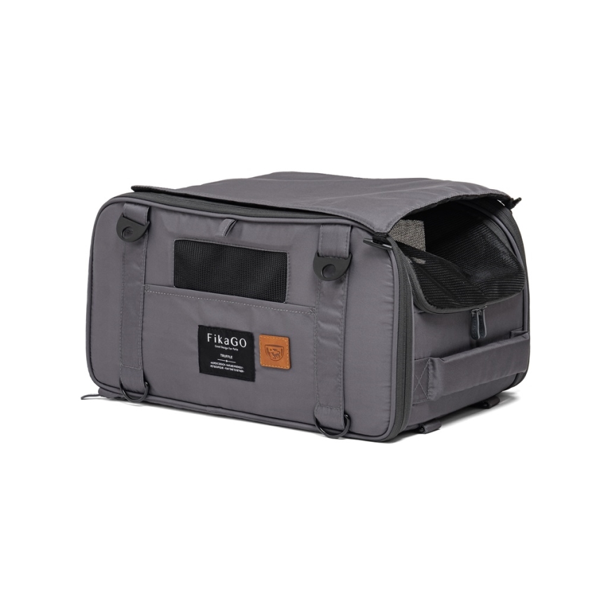 Fikago - Reisdraagtas voor honden en katten TRUFFLE Grey
