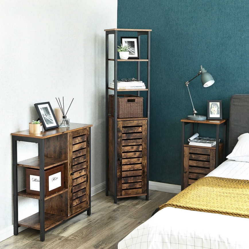 FIRA kast bruin/zwart