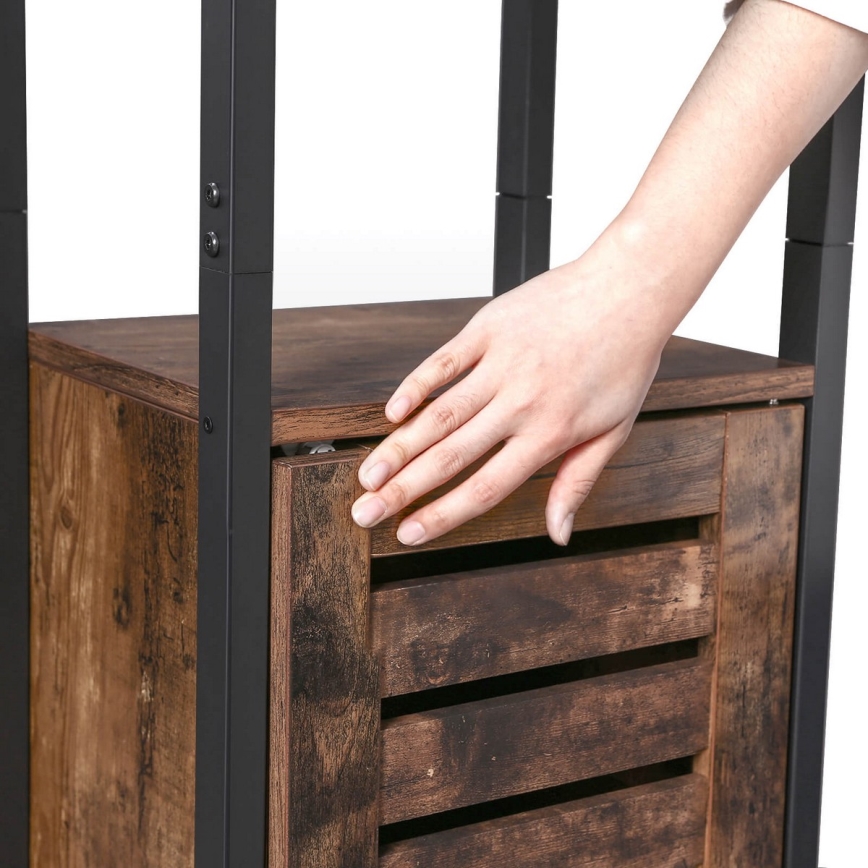 FIRA kast bruin/zwart