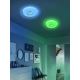 Fischer & Honsel 20756 - Dimbare LED RGBW Plafond Lamp T-ESRA LED/19W/230V 2700-6500K Wi-Fi Tuya + afstandsbediening