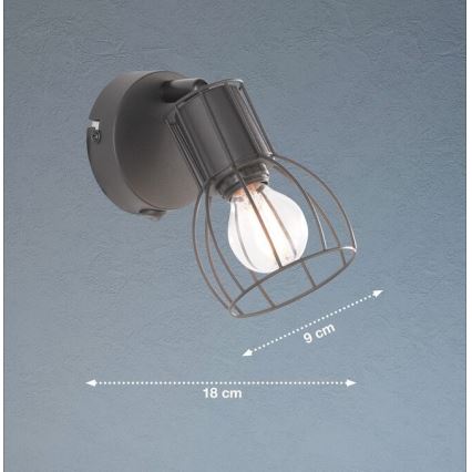 Fischer & Honsel 30074 - Wandspot KAFES 1xE14/25W/230V