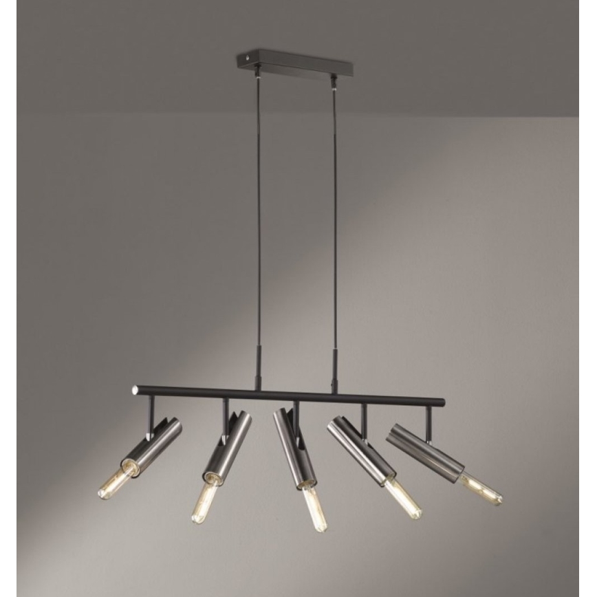 Fischer & Honsel 60369 - Hanglamp aan een koord DEAN 5xE27/25W/230V