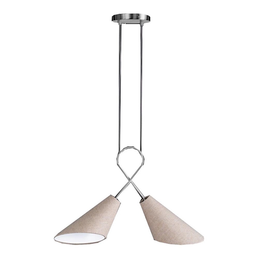 Fischer & Honsel 65170 - Hanglamp aan koord SAGA 2xE27/12W/230V