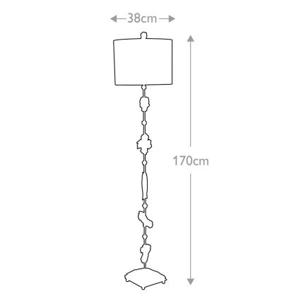 Flambeau - Staande Lamp FRAGMENT 1xE27/60W/230V