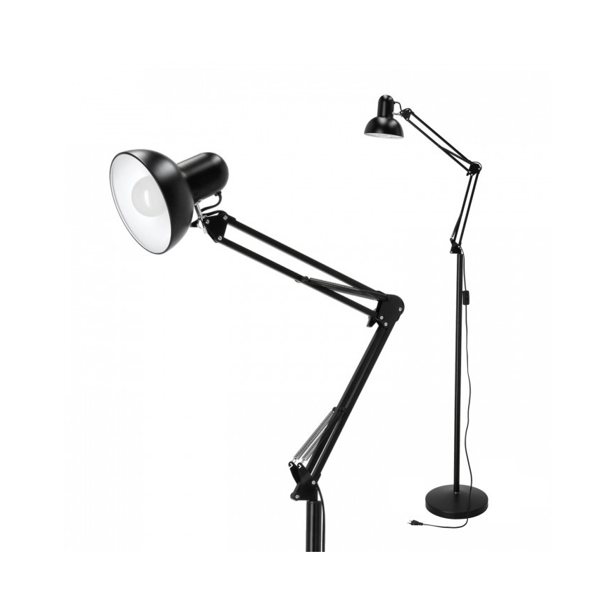 Flexibel Staande lamp AURIQ 1xE27/60W/230V 184 cm zwart