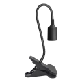Flexibele bureaulamp met clip voor plantengroei PLANTY 1xE27/30W/230V zwart